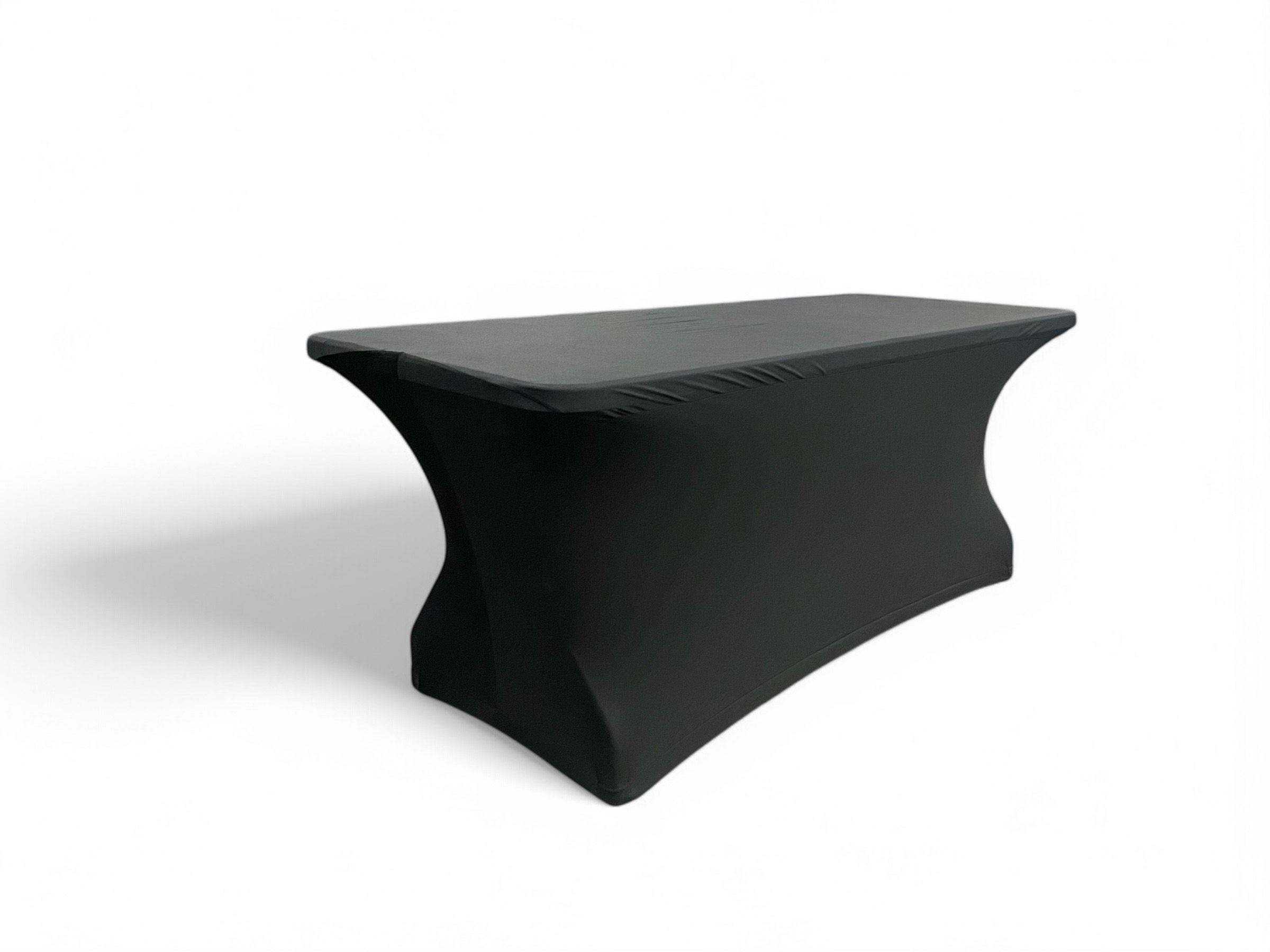 SCHWARZE SPANDEX TISCHHUSSE 