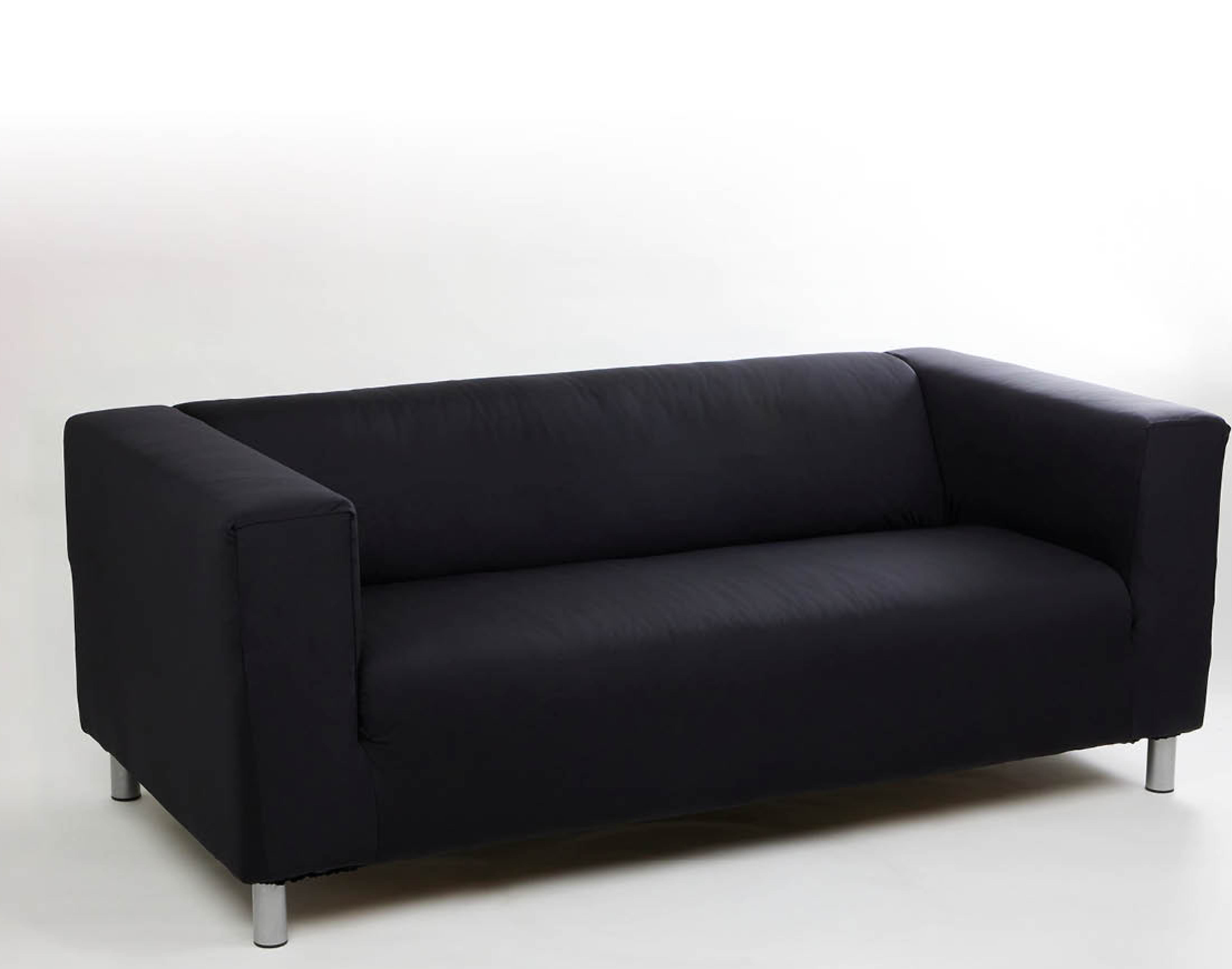 SCHWARZES SOFA
