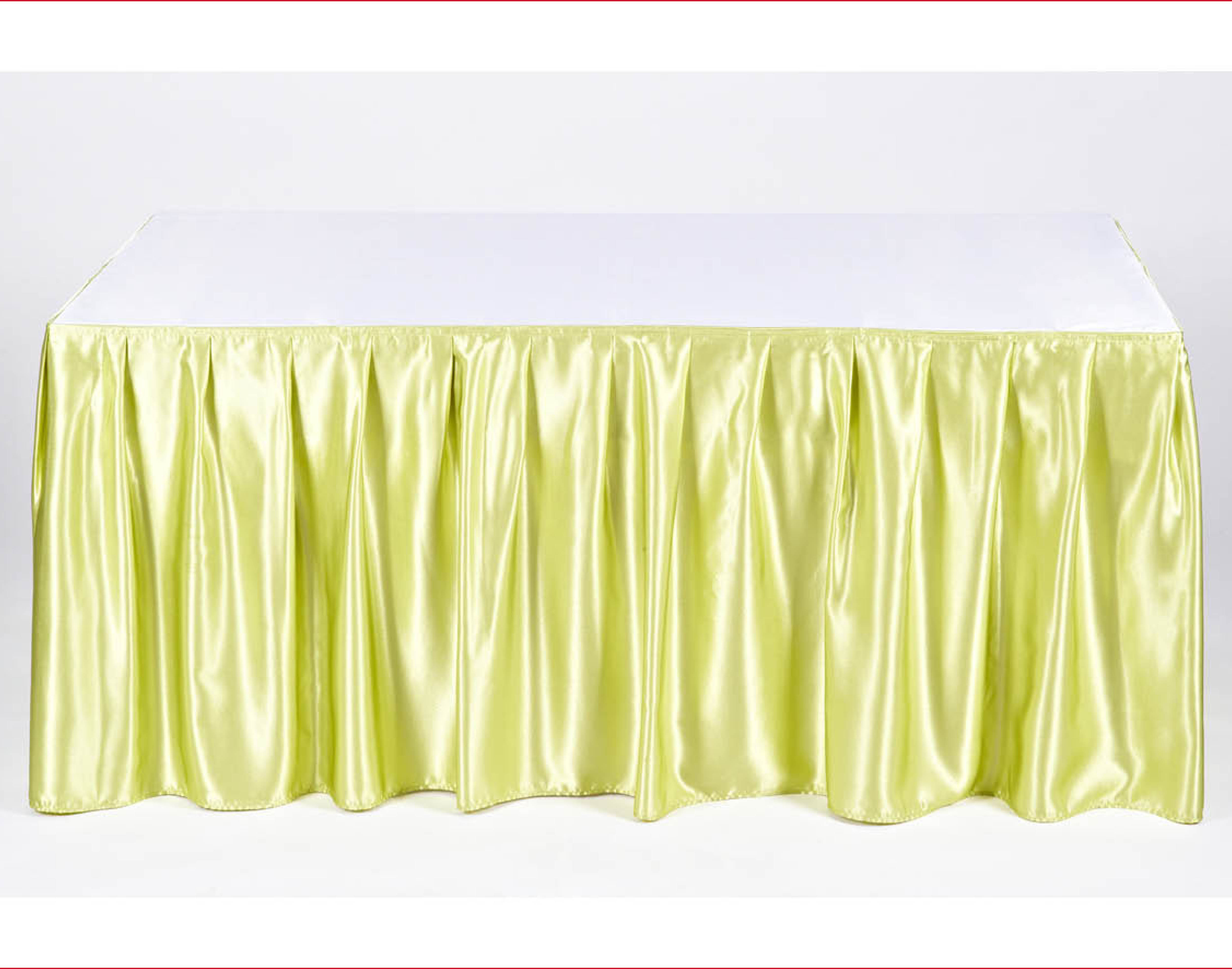 TISCHROCK (wellig) APFELGRÜN 4M