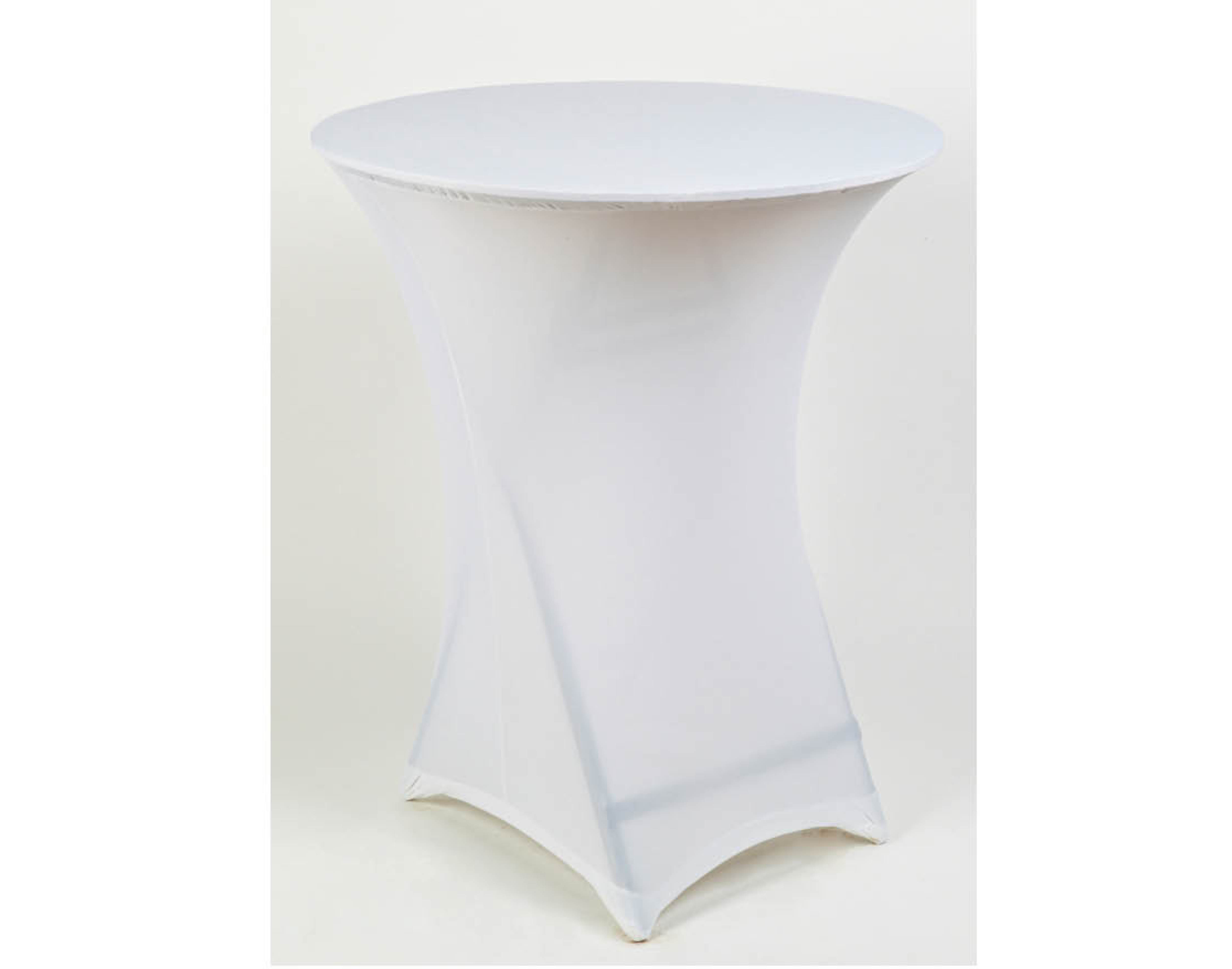 WEISSE BARTISCHHUSSE AUS SPANDEX 