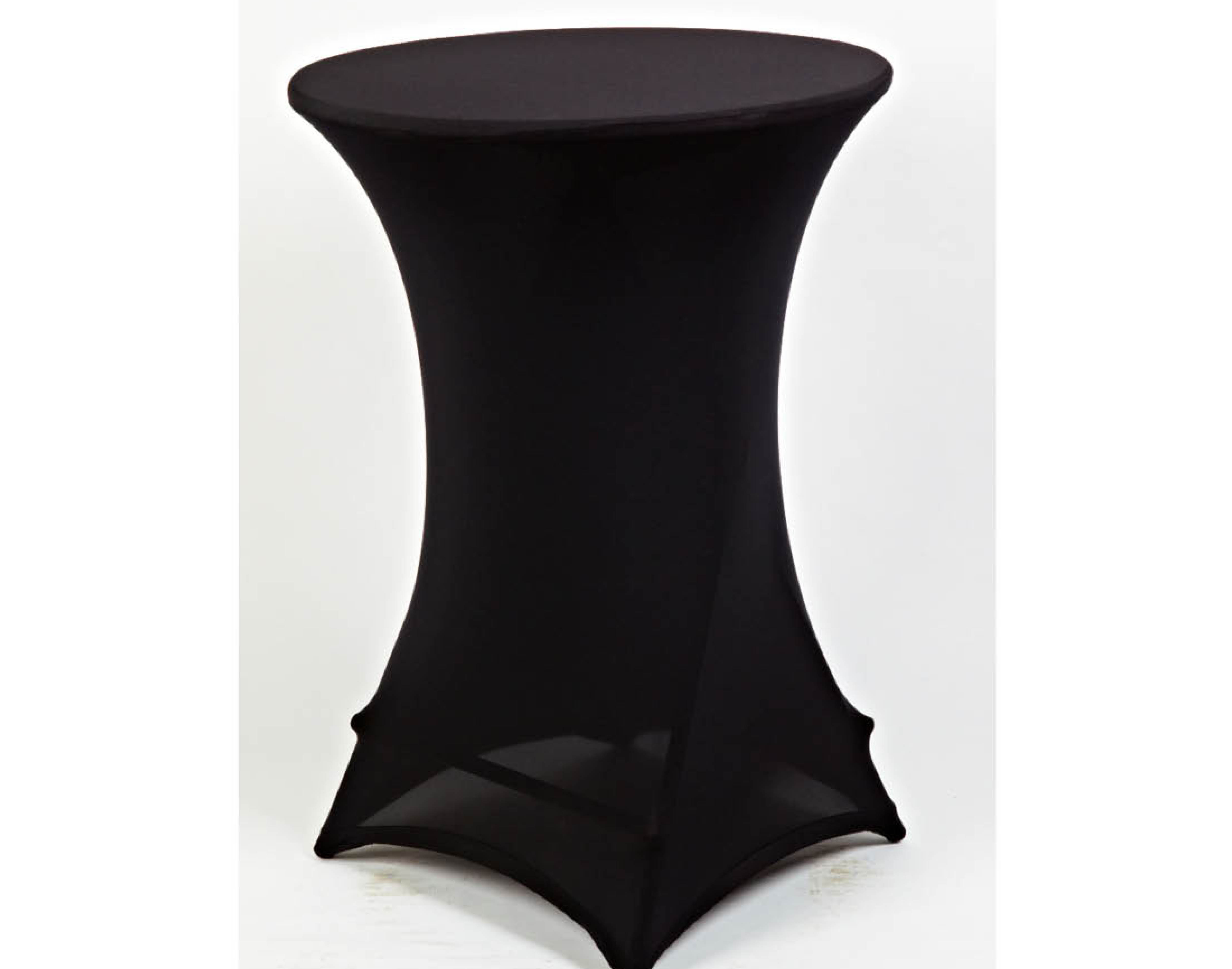 SCHWARZE BARTISCHHUSSE AUS SPANDEX  