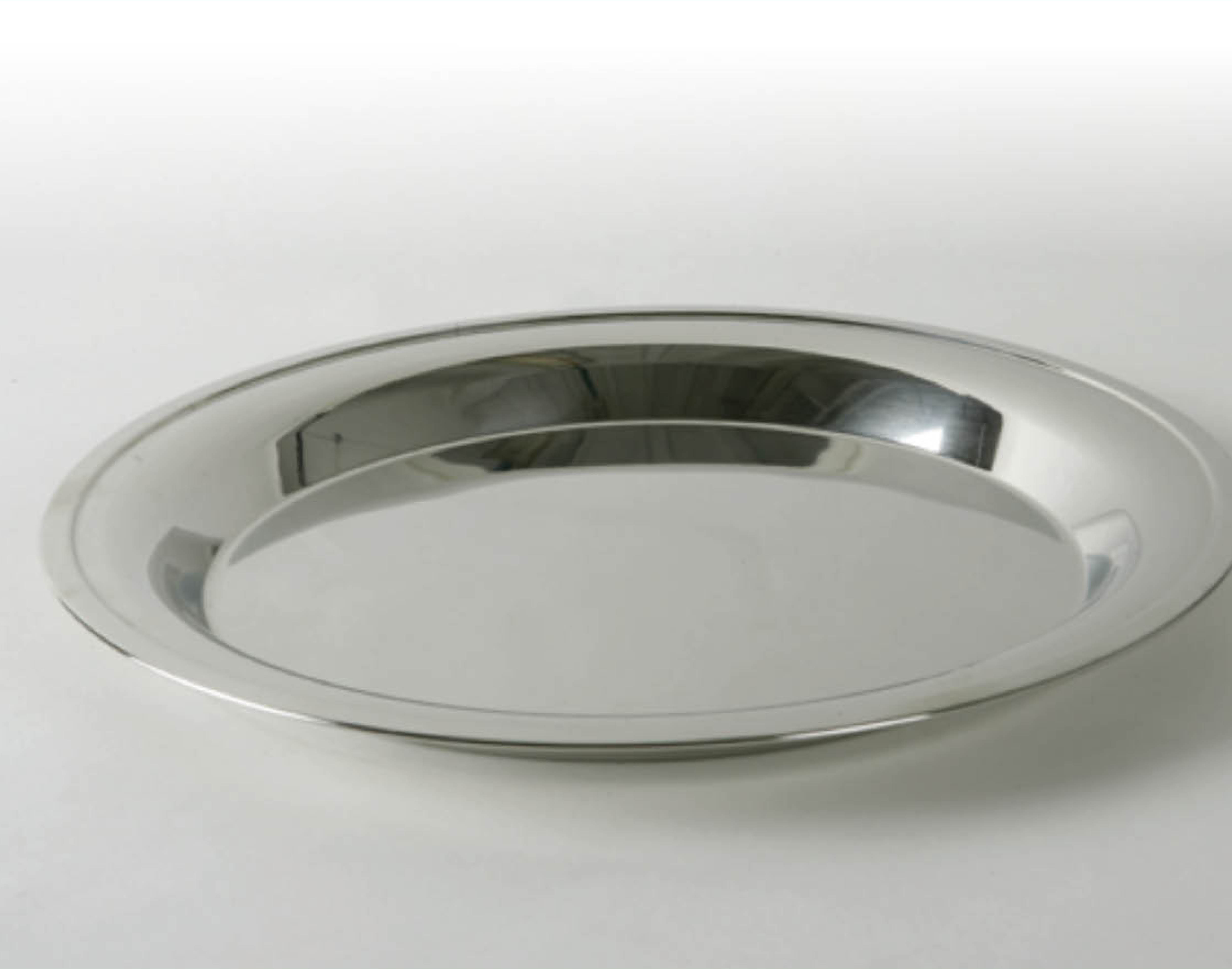 RUNDES SILBERTABLETT 45CM