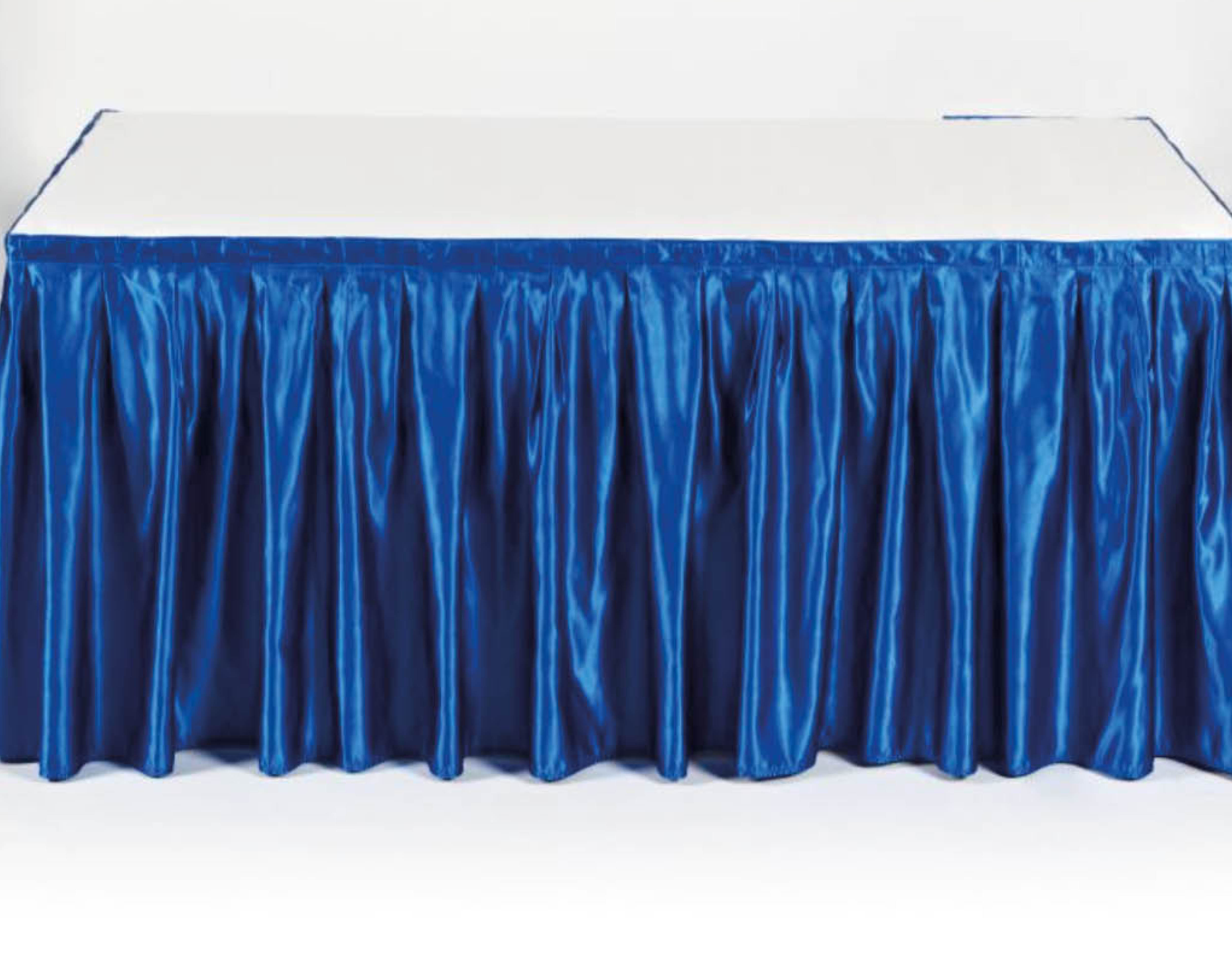 TISCHROCK (wellig) KÖNIGBLAU 5m