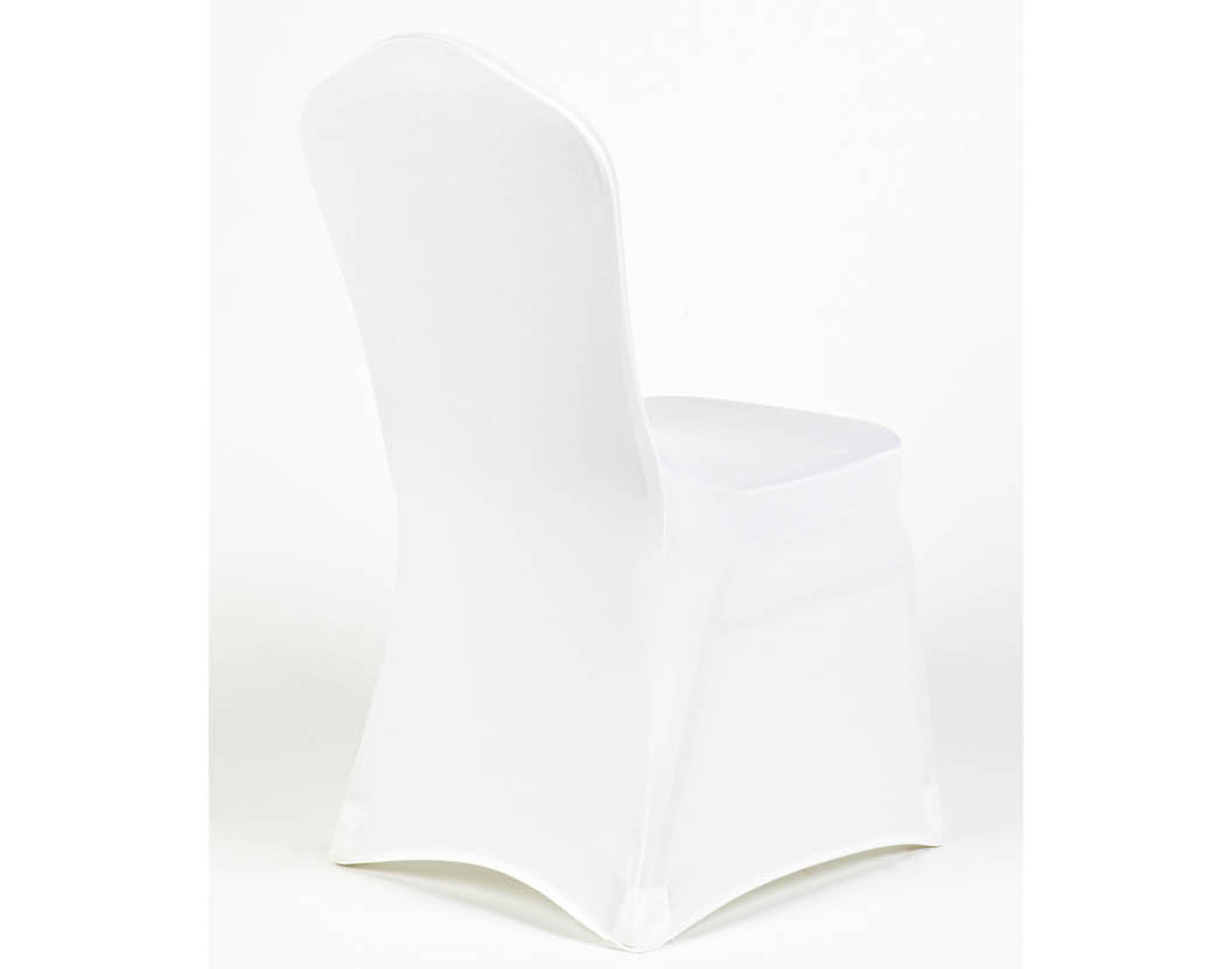 STUHLHUSSEN SPANDEX WEISS 