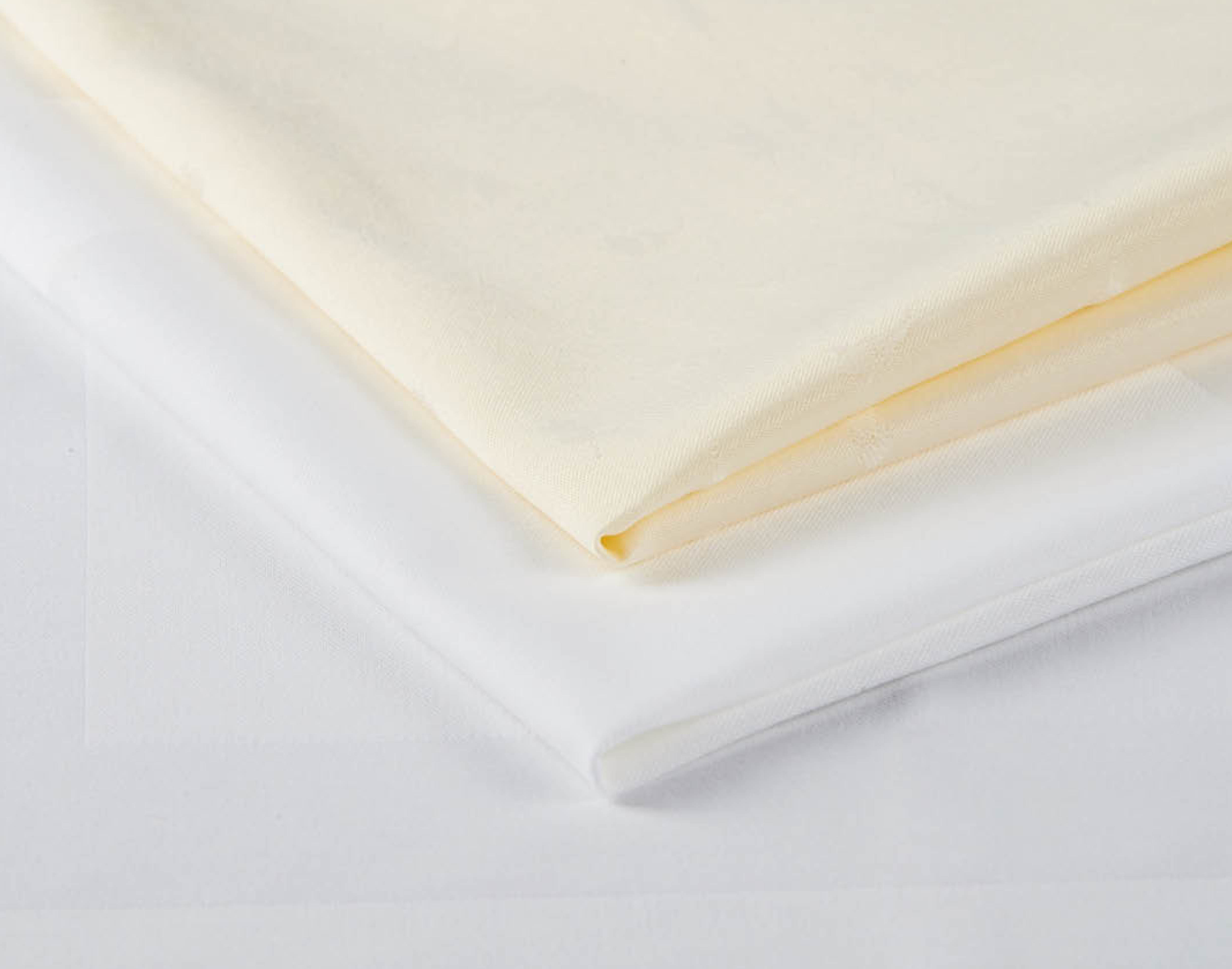 TEXTILSERVIETTE WEISS, ECRU, SCHWARZ